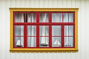 Bohuslan: Sweden, Bohuslan, Fjallbacka, village house detail