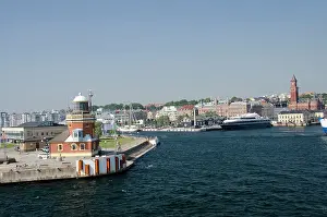Swedish: Sweden, Helsingborg. Waterfront port area