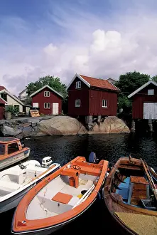 Dock: Sweden, Hohusland region, Tjorn. Fishing