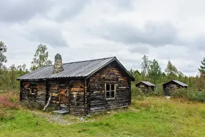 Norrbotten: Sweden, Norrbotten. Old farm house along