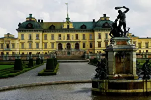Residence: Sweden, Stockholm. Frontal view of Drottningholm