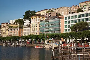 Lakefront: Switzerland, Ticino Canton, Lugano. Lakefront