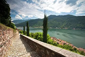 Step: Switzerland, Ticino Canton, Morcote. Stairs