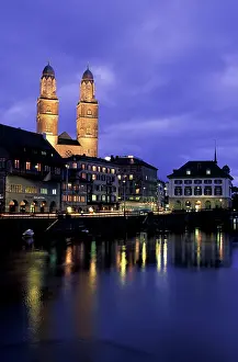 Step: Switzerland, Zurich. Grossmunster Cathedral