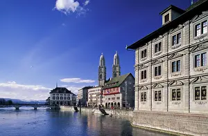 Step: Switzerland, Zurich. Grossmunster Cathedral