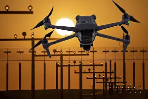 Industry: Symbolic image, photomontage, reconnaissance
