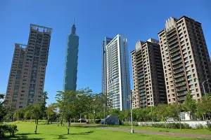Taipei: Taipei 101 skyscraper in Xinyi District, Taipei, Taiwan