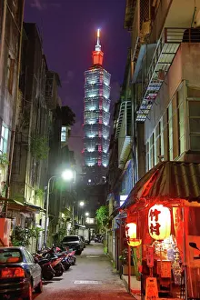 Taipei 101 skyscraper in Xinyi District, Taipei, Taiwan