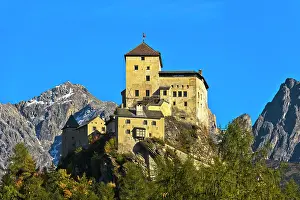 Medieval: Tarasp Castle, Tarasp, Scuol, Lower Engadine, Grisons