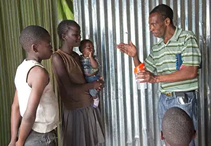 Teacher: Teacher explaining how PV panel and solar light