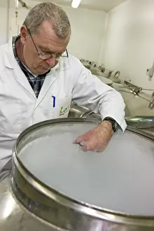 Controls: Technician in an artificial insemination Epinal