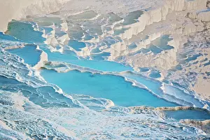 Thermal: Terraced travertine thermal pools, Pamukkale, UNESCO