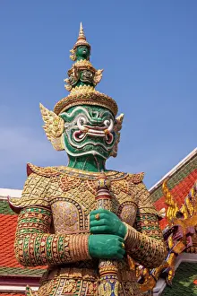 Haseltine: Thailand, Bangkok. Yaksha, demon depicted in the