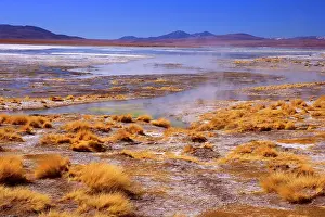 4300: Thermas de Chalviri - Altiplano landscape with