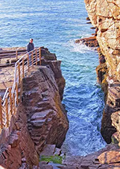 Thunder: Thunder Hole in Acadia National Park in Maine -