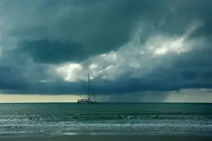 Brewing: Thunderstorm and boat - tropical thunderstorm is