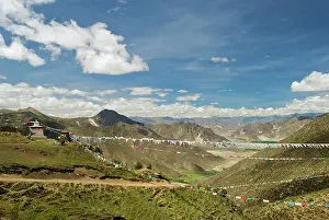 Flags: Tibetian Landscape with prayer flags