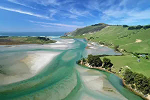 Paddock: Tidal patterns, Hoopers Inlet, Otago Peninsula