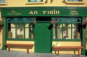 Irish: An Tigin Pub facade, Schull or Skull, Ireland, Europe