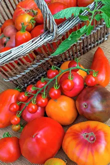 Cluster: Tomatoes Supersweet 100, Cornue des andes, Coeur
