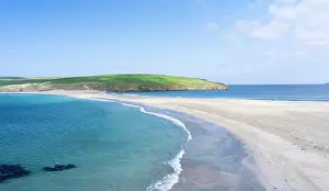 Secluded: Tombolo connecting St Ninian's Isle with
