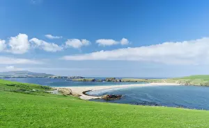 Secluded: Tombolo connecting St Ninian's Isle with
