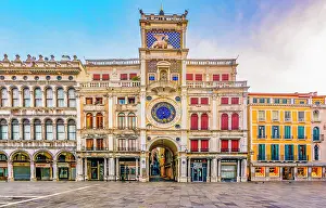Famous: Torre dell'Orologio, St. Marks Clock Tower, Venice, Italy