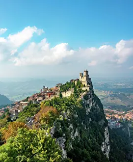 Primitive: Torre Guaita or Rocca Guaita, old watchtower, Monte