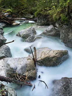 Hintersee: The torrent Ramsauer Ache, Nationalpark