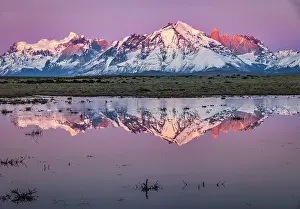 John Ford: Torres del Paine reflection sunrise, Chile