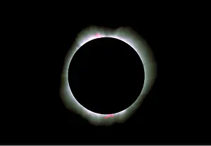 Astronomy: TOTAL SOLAR ECLIPSE - Inner Corona and Prominences