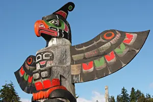 Poles: Totem Pole - tribute to Kwakwaka'wakw Indians