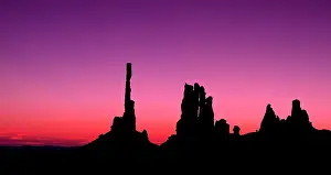 Nevada: Totem Pole and Yei be at dawn