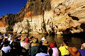 Kimberley: Tourist cruise on Fitzroy River Geikie Gorge National