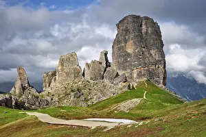 Limestone: Five Towers in the Evening Light, Cinque Torri