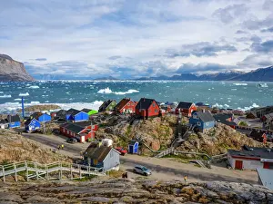 Settlement: The town Uummannaq in the northwest of Greenland