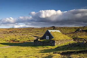 Typical: Traditional house at the Hveravellir geothermal area