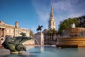 Trafalgar: Trafalgar Square with St. Martins in the