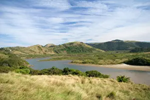 Xhosa: Transkye, South Africa. Scenic lake in the