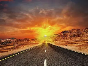 Jammu: Travel forward concept background, road in Himalayas