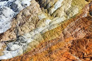 Travertine: Travertine Formations - Mammoth Hot Springs Yellowstone