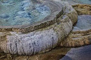 Mammoth: Travertine pools of Mammoth Hot Springs in Yellowstone