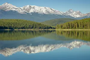 Patricia: Trident Range reflected in Patricia Lake