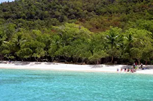 Usvi: Trunk Bay on St. John in the US Virgin Islands