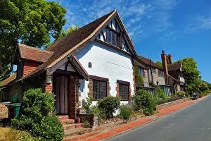 Tudor: Tudor cottages in the village of Rottingdean