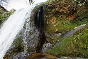 Foss: Tufa curtain behind waterfall at Janet's Foss
