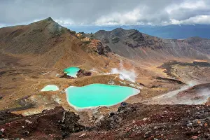 Ngauruhoe: Turquoise Crater Lake, Blue Lake, volcano Mount