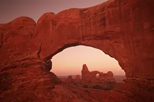 Sandstone: Turret Arch through North Window, national park, stone arch