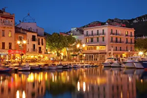 Dock: Twilight over the harbor town of Cassis