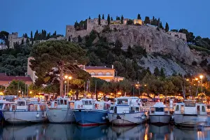 Dock: Twilight over the harbor town of Cassis